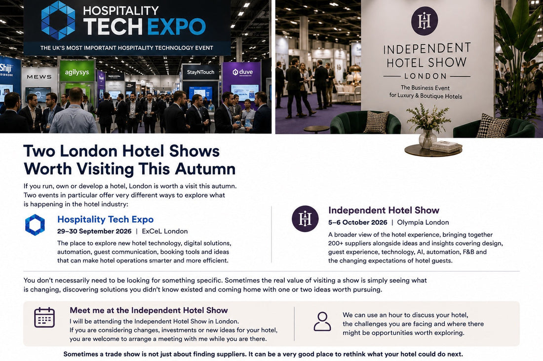 Two London Hotel Shows Worth Visiting This Autumn